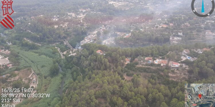 Nuevo incendio forestal en Xativa