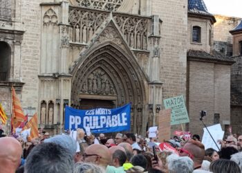 La última concentración contra Mazón por la barrancà reunió a 2000 asistentes