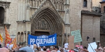 La última concentración contra Mazón por la barrancà reunió a 2000 asistentes