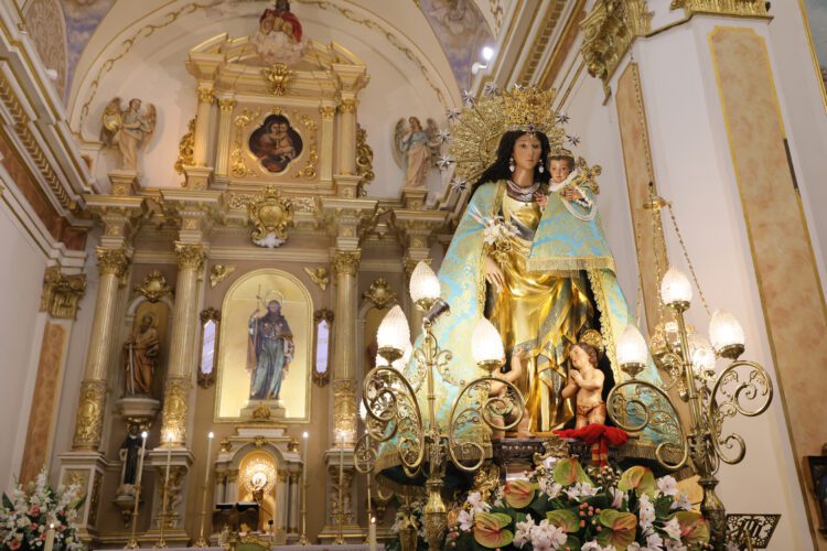 La imagen peregrina de la Mare de Déu visita Montanejos