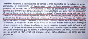Retiran el contenedor de obra del entorno de la Lonja