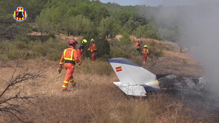 El accidente de avioneta de Requena deja dos víctimas mortales y se investiga lo sucedido