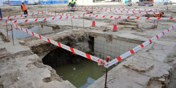 Excavaciones arqueológicas en la Calle Bello esquina con la Calle Vidal de Blanes