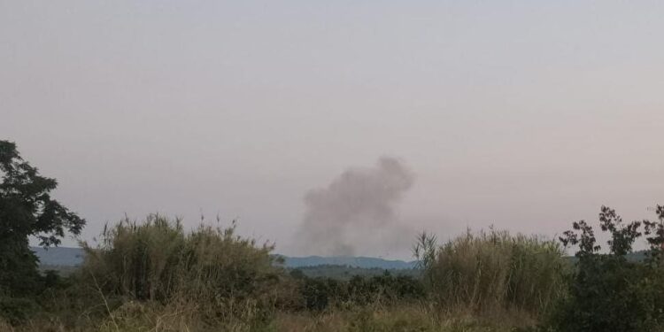 Un nuevo incendio en la zona del Barranco de Benavent en Barcheta moviliza a bomberos