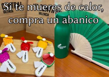 La solución de los gestores del Mercado Central contra el calor: vender abanicos y ventiladores