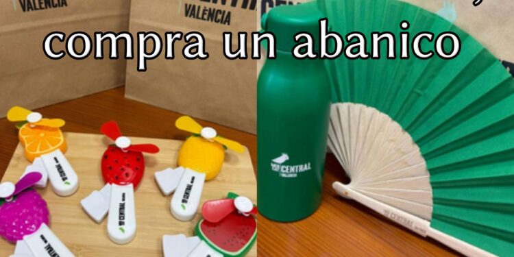 La solución de los gestores del Mercado Central contra el calor: vender abanicos y ventiladores