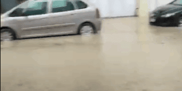 Fuerte granizada en Ontinyent y 60 litros ya llevan acumulados en Agres