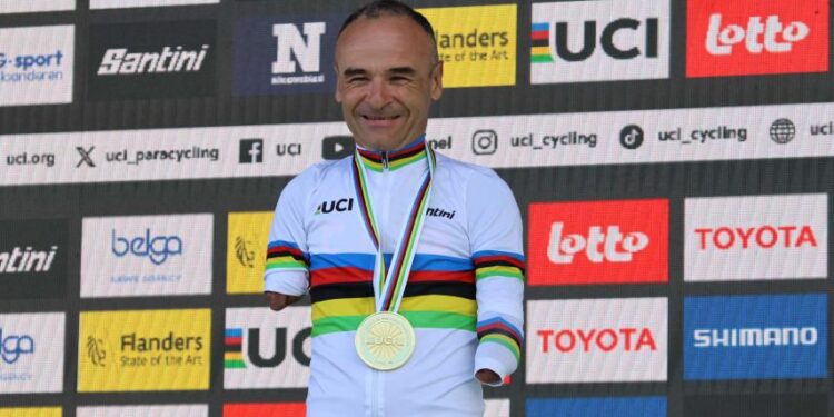 Ricardo Ten vuelve a reinar en la contrarreloj del Mundial de Ciclismo Paralímpico de Ronse