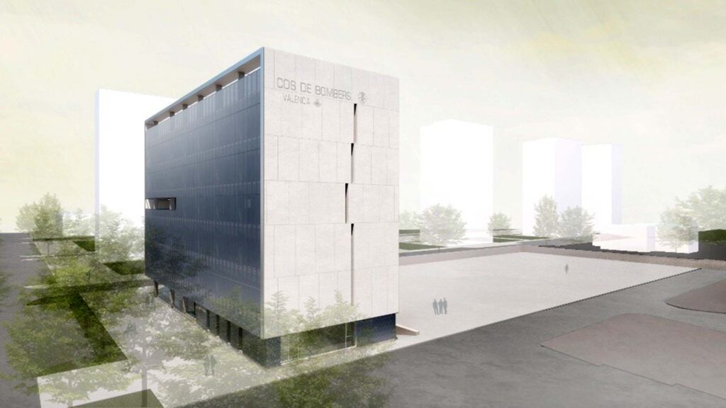 Así será el nuevo edificio “emblemático” de los Bomberos de Valencia 4 0909 Projecte edifici Bombers web