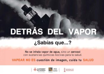 El Ayuntamiento de Valencia lanza una campaña para alertar sobre los riesgos del vapeo