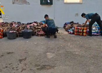 Detenido el conductor de un camión por transportar más de tonelada y media de hachís