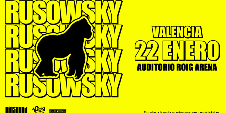 Los temas de Rusowsky sonarán en el Roig Arena el 22 de enero