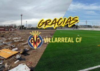 El Villarreal CF devuelve el fútbol a Alfafar tras la DANA