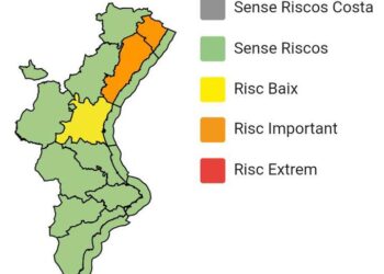 Alertas meteorológicas en Castellón y Valencia para este 5 de septiembre de 2025