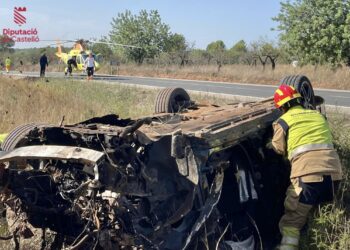 Cinco heridos y un fallecido en un accidente de tráfico en l'Alcora