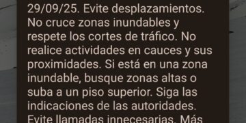 Han sonado los móviles en la CV con el sistema de alertas EsAlert a las 15:29h.