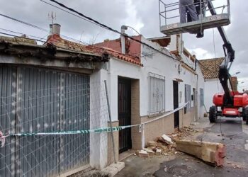 Una vivienda de Castellar sufrió un derrumbe durante las intensas lluvias