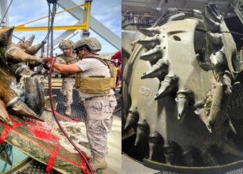 La Armada neutraliza una bomba de aviación “Legionaria” encontrada en el Puerto de Valencia