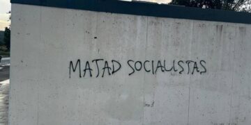 El PSPV denuncia una pintada en Ontinyent con amenazas y reclama frenar la escalada de odio