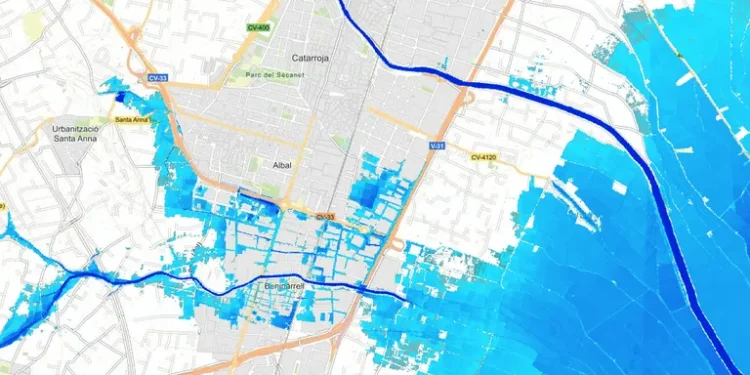 Borrasca Gabrielle: comprueba si vives en una zona inundable con los mapas oficiales