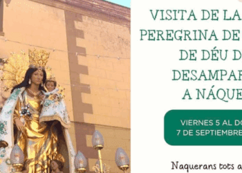 La imagen peregrina de la Virgen de los Desamparados visita este fin de semana Náquera