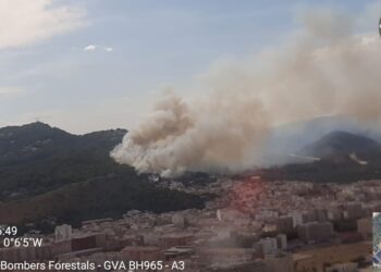 5 incendios forestales en la Comunitat Valenciana esta tarde de jueves 4 de Septiembre