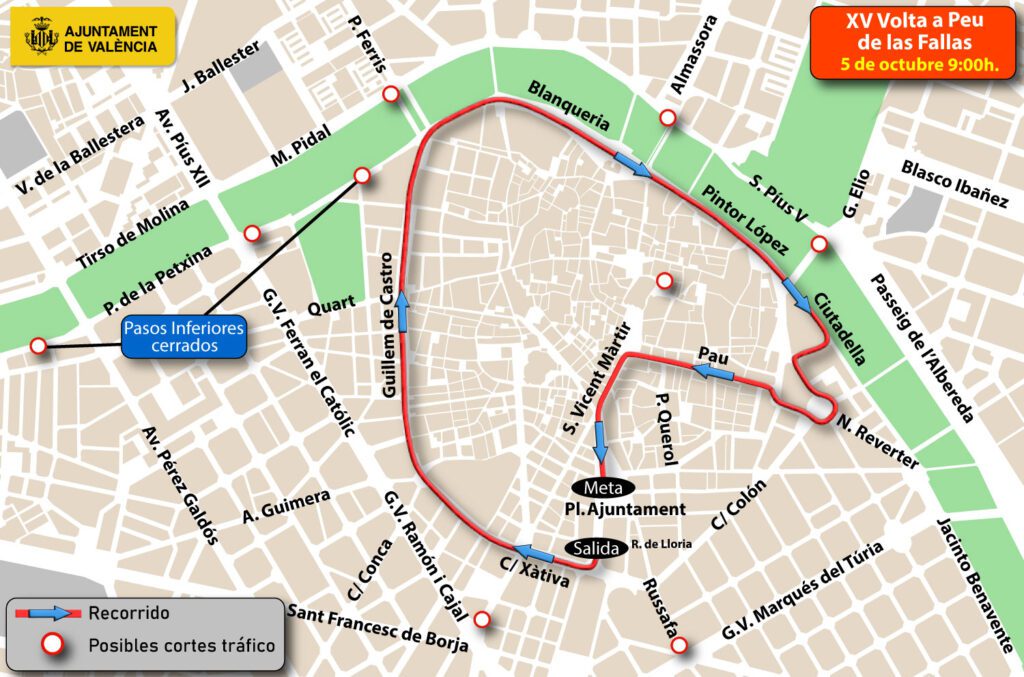 La XV Volta a Peu de las Falles recorrerá este domingo las calles de la ronda interior de Valencia 3 1003 Volta a peu falles CAST