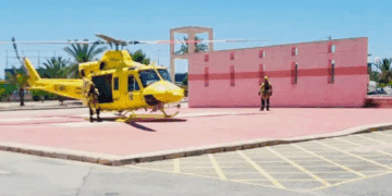 Rescatada en helicóptero una senderista de 60 años en el Cabeçó d’Or, en Busot