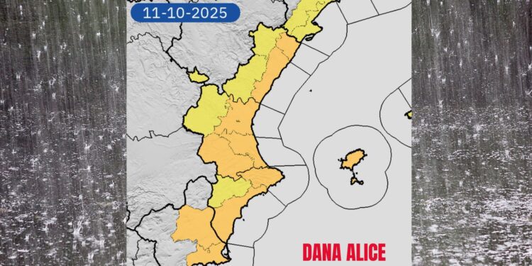 Hoy alerta naranja: la Comunitat se prepara para un día de lluvias persistentes