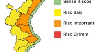 Nueva actualización de las alertas por el temporal de lluvias y tormentas #DanaAlice