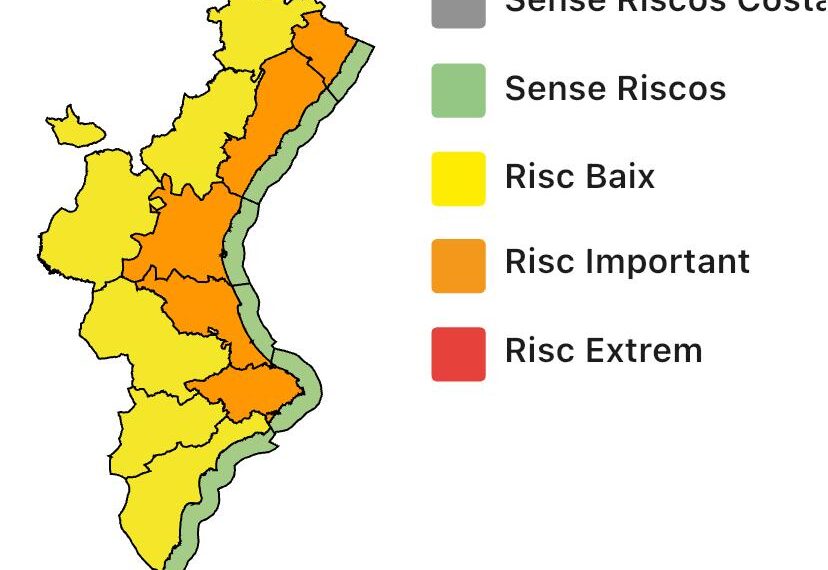 Nueva actualización de las alertas por el temporal de lluvias y tormentas #DanaAlice