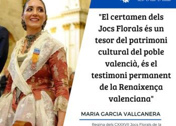 Maria Garcia Vallcanera serà proclamada regina dels Jocs Florals de la Ciutat i Regne de Valéncia esta nit 2 Maria Garcia Vallcanera serà proclamada regina dels Jocs Florals de la Ciutat i Regne de Valéncia esta nit