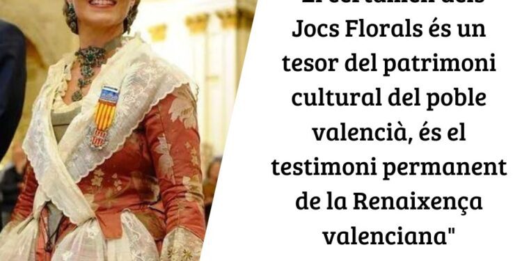 Maria Garcia Vallcanera serà proclamada regina dels Jocs Florals de la Ciutat i Regne de Valéncia esta nit 1 Maria Garcia Vallcanera serà proclamada regina dels Jocs Florals de la Ciutat i Regne de Valéncia esta nit