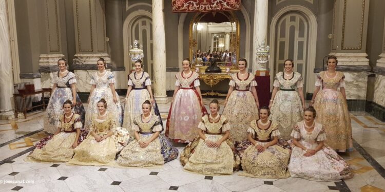 Proclamacion de las falleras mayores de Valencia 2018 Rocio Gil y Daniela Gomez 310