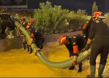 La UME llega desde Valéncia a Ibiza con 58 vehículos de emergencia por la DANA Alice