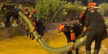 La UME llega desde Valéncia a Ibiza con 58 vehículos de emergencia por la DANA Alice