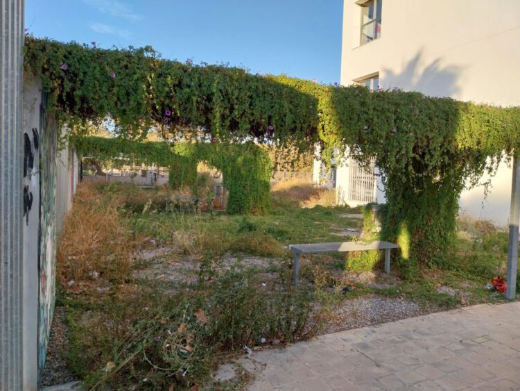 Catalá abandona la Universitat Popular de Nazaret, chabolismo y patio abandonado en un edificio municipal