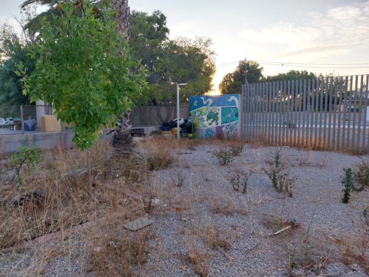 Catalá abandona la Universitat Popular de Nazaret, chabolismo y patio abandonado en un edificio municipal