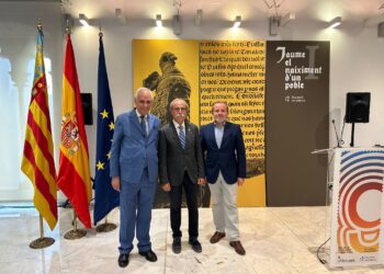 L’Insigne Capítul de El Centenar de la Ploma en l’inauguració de l’exposició “Jaume I el Naiximent d’un Poble” en la Diputació de Valéncia