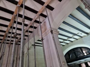 El Ayuntamiento acomete obras de apuntalamiento, refuerzo y tapiado en el interior del Palau dels Marquesos de Montortal