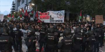 Quedan en libertad los cinco detenidos durante la protesta en el partido Valencia Basket–Hapoel Tel Aviv