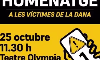 El Teatro Olympia acogerá un homenaje ciudadano a las víctimas de la dana el 25 de octubre