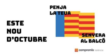Compromís relanza la campaña #SenyeraAlBalco para “unir a los valencianos frente a la crispación política”