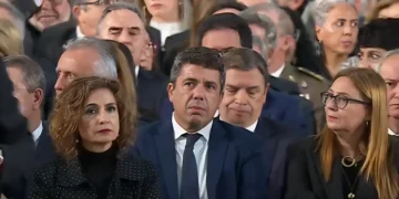 Aniversario de la DANA en Valencia: gritos de “asesino” a Mazón durante el funeral de Estado