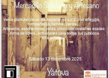 Yátova celebra su Mercadillo Artesano y Solidario más especial: destinará fondos a las víctimas de la DANA del 29-O
