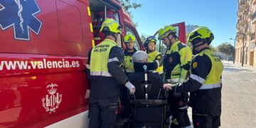 Valéncia moviliza más de un centenar de efectivos en el primer simulacro de inundación de La Torre, donde ha sonado por primera vez la alarma