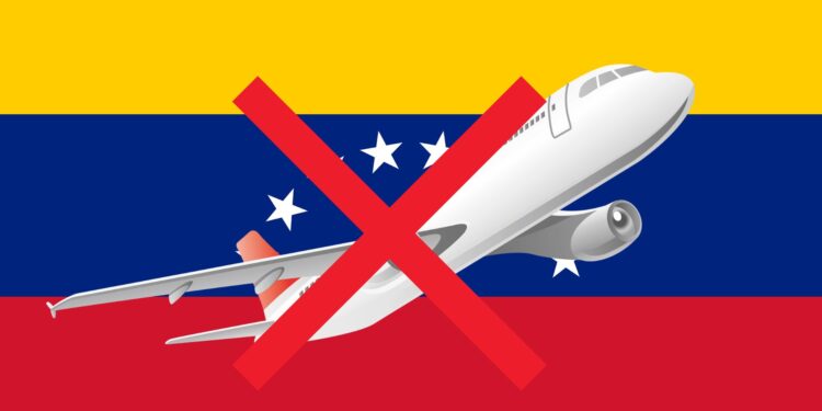 Todos los vuelos entre España y Venezuela cancelados