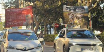 Manifestación de taxis en Valencia que dejará 4 horas sin servicio a la Ciudad