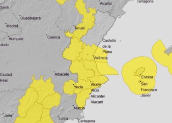 AEMET activa avisos por fuerte viento para mañana en Valencia y Alicante 14 AEMET activa avisos por fuerte viento para mañana en Valencia y Alicante