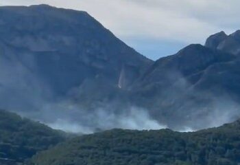 Incendio forestal declarado en Callosa d'En Sarrià: movilizados más de una decena de efectivos para contener las llamas en zona de vegetación